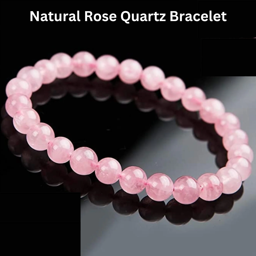 Rose Quartz crystal bracelet