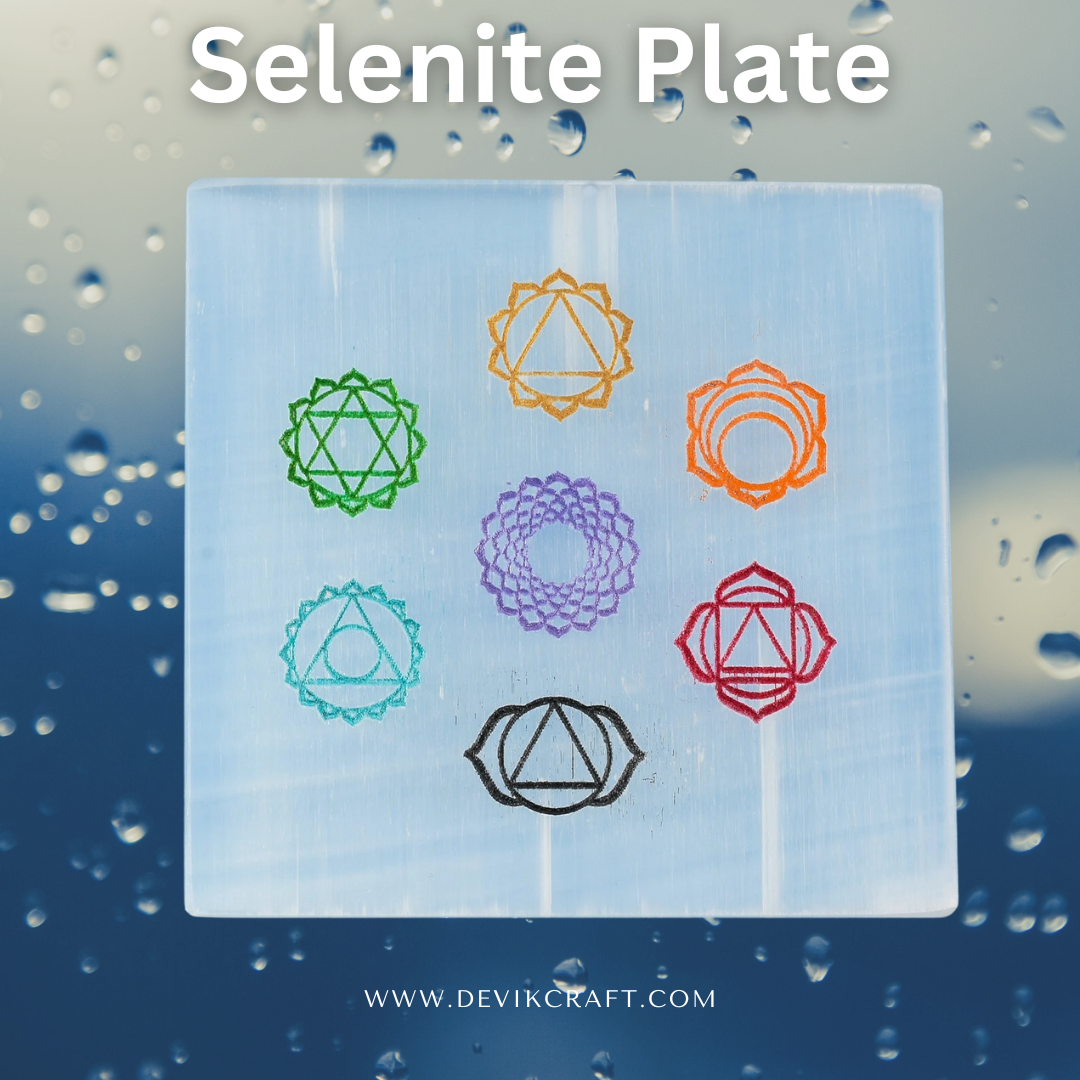 Selenite Plate for Charging Crystals and Pyrite stones and any stone.