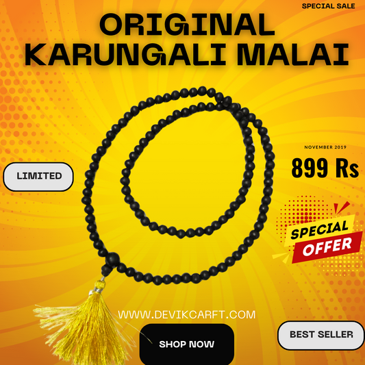 Original Karungali Malai (Ebony Wood) 8MM