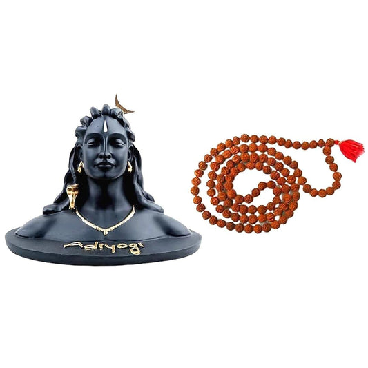 Adiyogi Statue with Rudraksha Mala Made in India